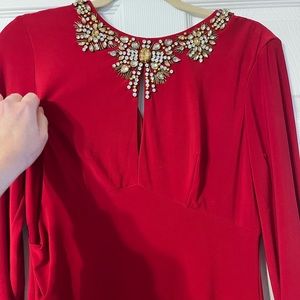 Vince camuto red cocktail dress